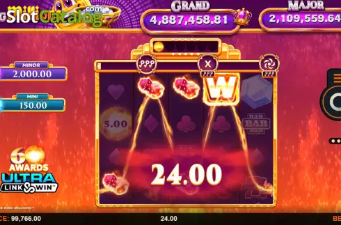 Скрин3. Links of Flame King Millions слот