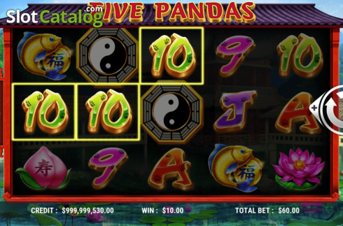Скрин3. Five Pandas слот