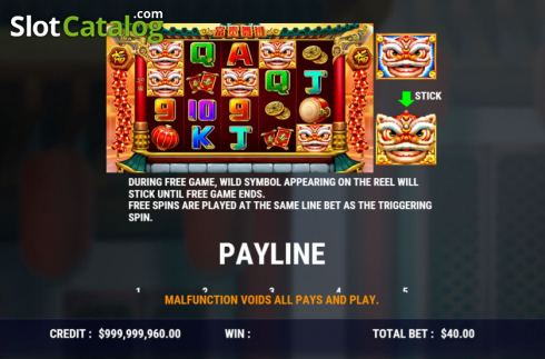 Скрин9. Fortune Lion Dance слот