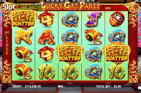 Скрин3. Lucky Cat Party слот