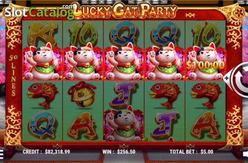 Скрин4. Lucky Cat Party слот