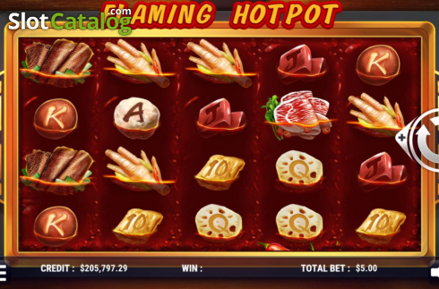 Скрин2. Flaming Hotpot слот