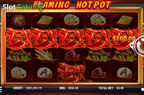 Скрин4. Flaming Hotpot слот