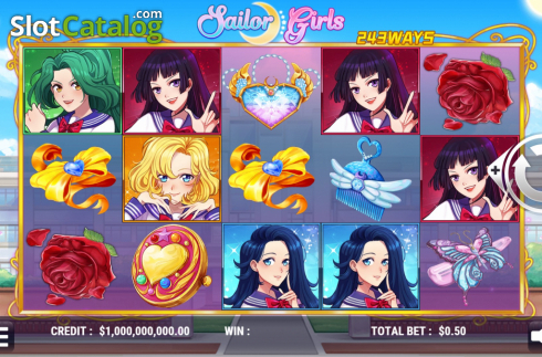 Скрин2. Sailor Girls слот