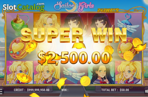 Скрин3. Sailor Girls слот