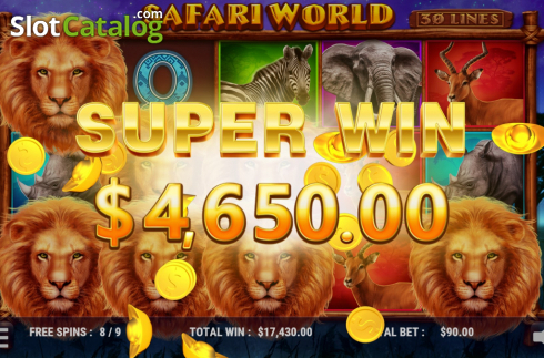 Скрин6. Safari World слот