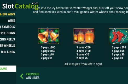 Скрин7. Winter Wongaland (Slot Factory) слот