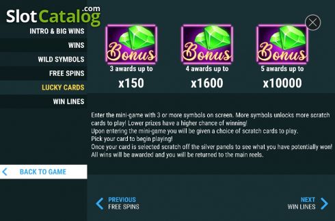 Скрин8. Vegas Lucky Cards слот
