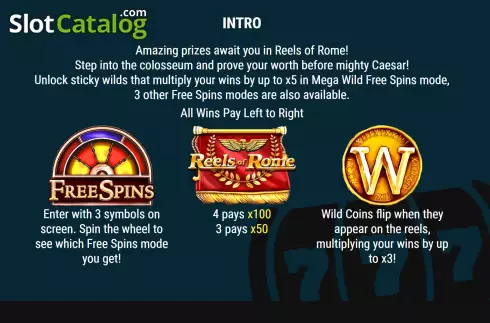 Скрин5. Reels of Rome (Slot Factory) слот