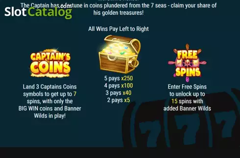 Скрин6. Captain’s Coins слот