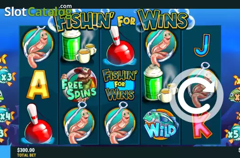 Скрин2. Fishin' For Wins слот