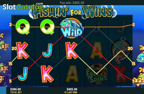 Скрин3. Fishin' For Wins слот