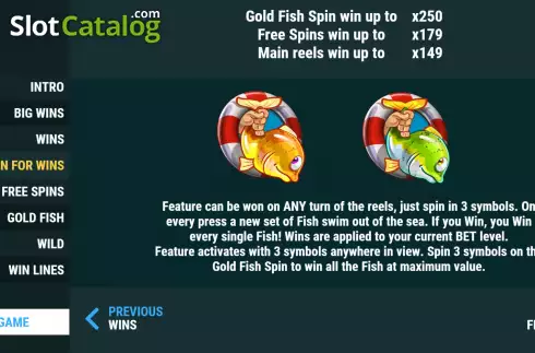 Скрин8. Fishin' For Wins слот