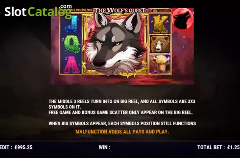 Скрин9. The Wolf's Quest слот
