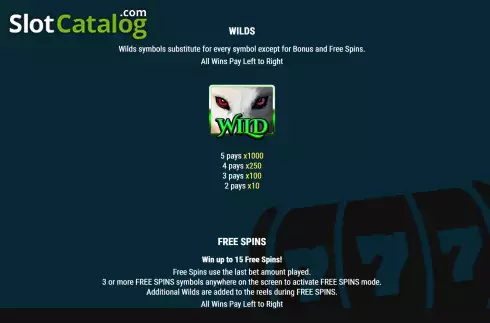 Скрин8. Red Wolf Wins слот