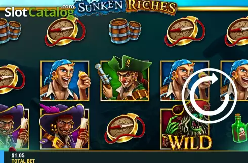 Скрин2. Sunken Riches слот