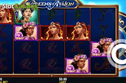 Скрин3. Queens of Avalon слот