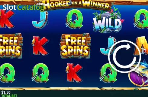 Скрин2. Hooked on a Winner слот