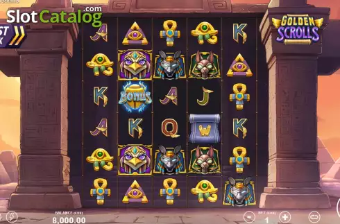 Скрин2. Golden Scrolls слот