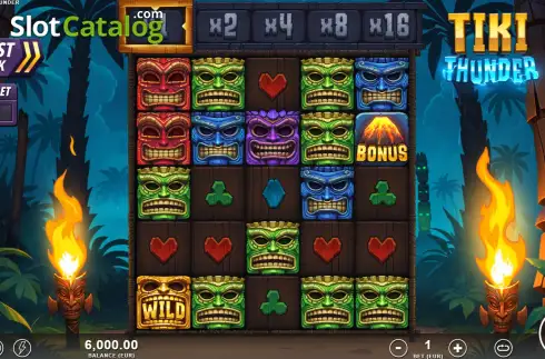 Скрин2. Tiki Thunder слот