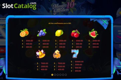 Скрин6. Magic Garden 10 слот