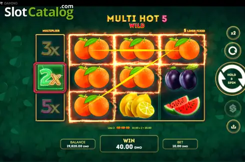 Скрин3. Multi Hot 5 Wild слот