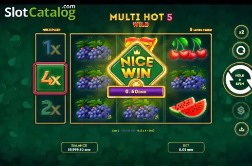 Скрин3. Multi Hot 5 Burn Wilds слот