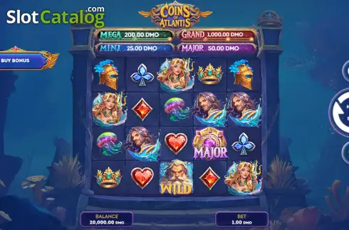 Скрин2. Coins of Atlantis слот