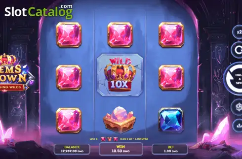 Скрин3. Gems Crown - Charging Wilds слот