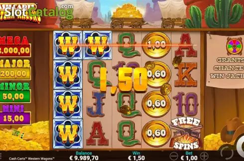 Скрин4. Cash Carts Western Wagons слот