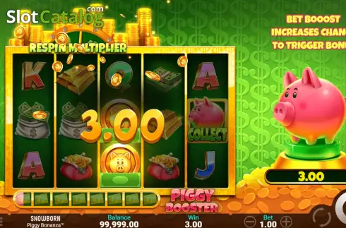 Скрин3. Piggy Bonanza (Snowborn Games) слот
