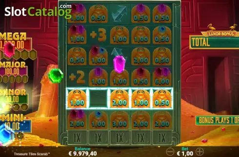 Скрин9. Treasure Tiles Scarab слот