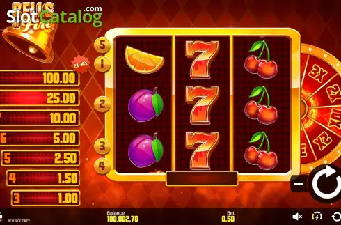 Скрин2. Bells of Fire слот