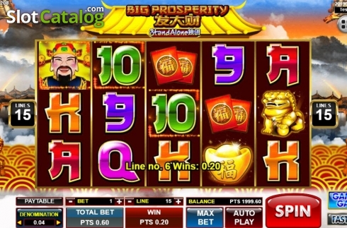Скрин3. Big Prosperity SA слот
