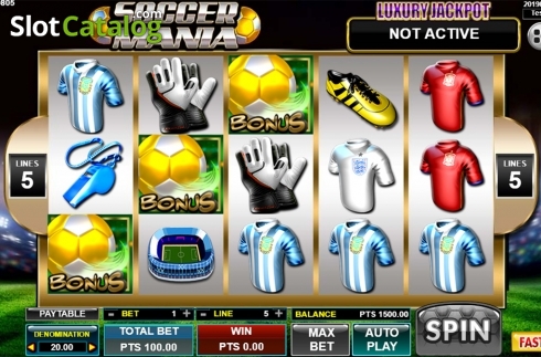 Скрин4. Soccer Mania (Spadegaming) слот