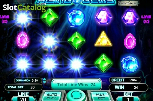 Скрин2. Rising Gems слот