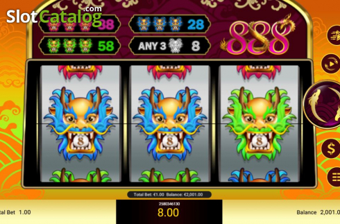 Скрин4. 888 Dragons (Spadegaming) слот