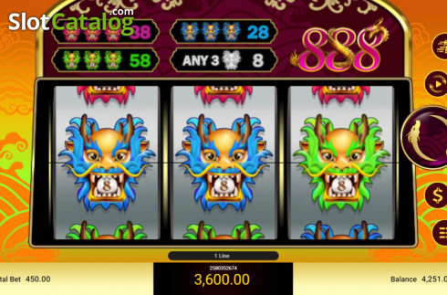 Скрин5. 888 Dragons (Spadegaming) слот