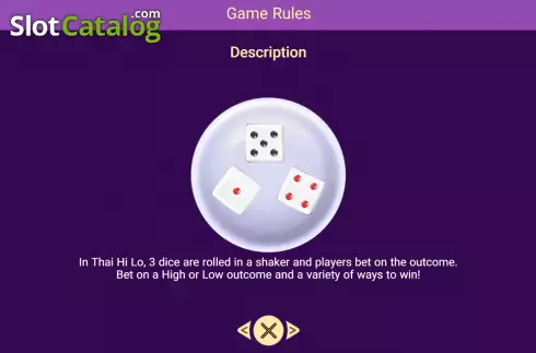 Скрин7. Thai Hi Lo (Spadegaming) слот