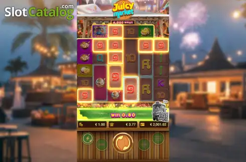 Скрин7. Juicy Market слот