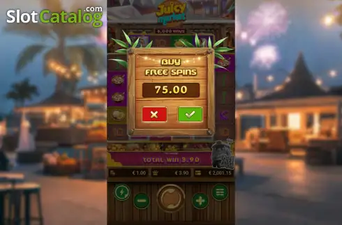 Скрин8. Juicy Market слот