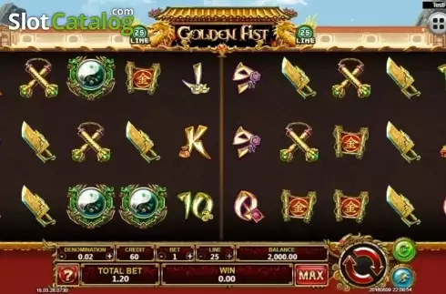 Скрин2. Golden Fist слот