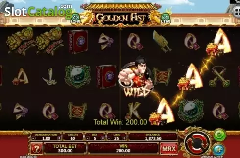 Скрин3. Golden Fist слот