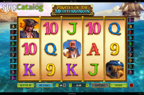 Скрин2. Pirates Of The Mediterranean слот