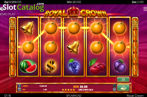 Скрин4. Royal Crown (Spearhead Studios) слот
