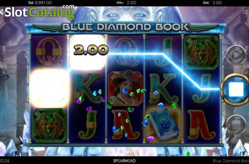 Скрин5. Blue Diamond Book слот