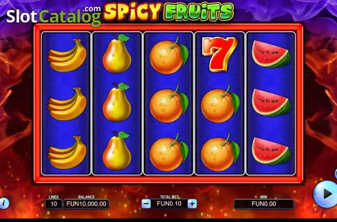 Скрин2. Spicy Fruits слот