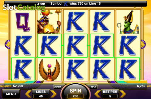 Скрин5. Egyptian Gods (Spin Games) слот