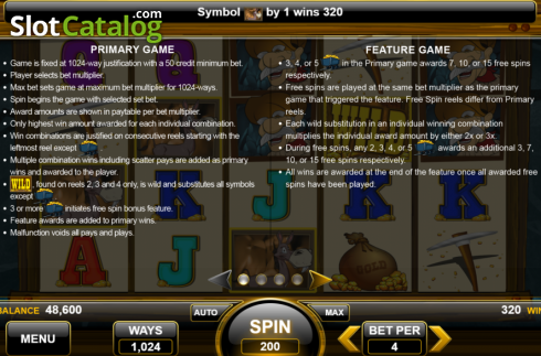 Скрин5. Luck Miner слот