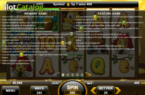Скрин5. Honey Money (Spin Games) слот